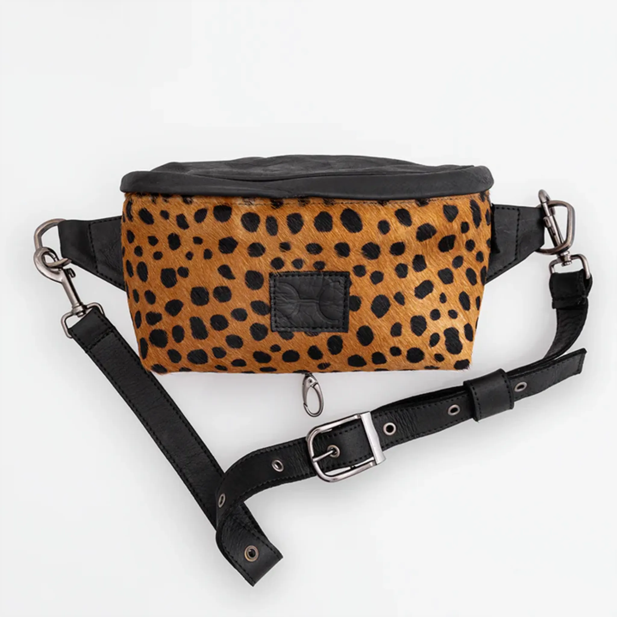 Ari  Bum Bag Black Cheetah Beige