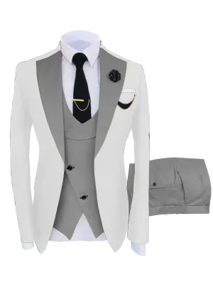 Best 3 Pieces Performance Men's Suits Wedding Groom Suits