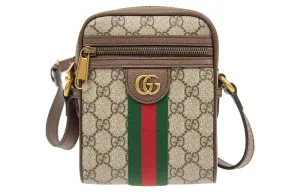 Gucci Ophidia GG Shoulder Bag Beige/Ebony