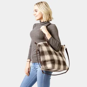 iLLASPARKZ Buffalo Check Weekend Tote Bag