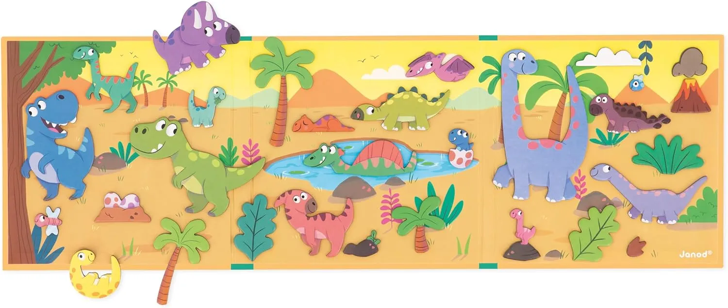 Janod Magnetic Stories Dinosaurs