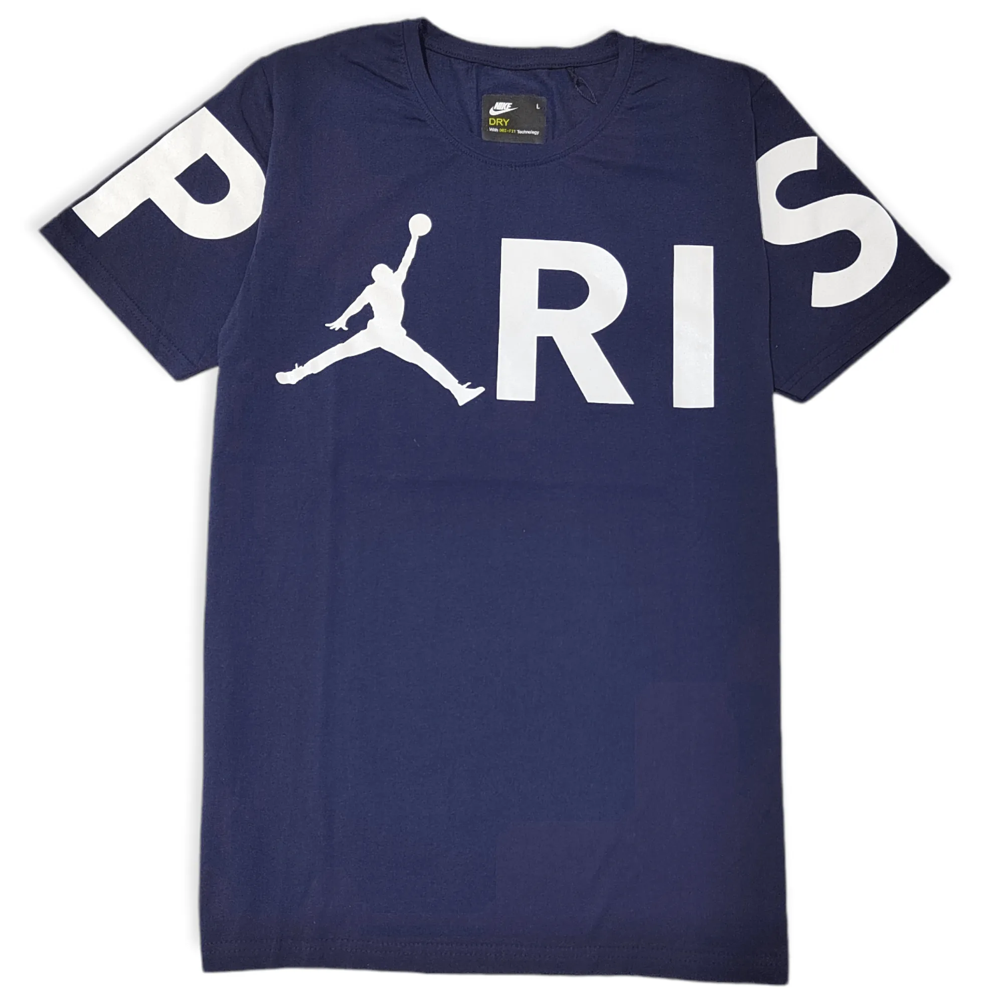 Men Round Tshirt (Jordan Paris) - Dark Blue