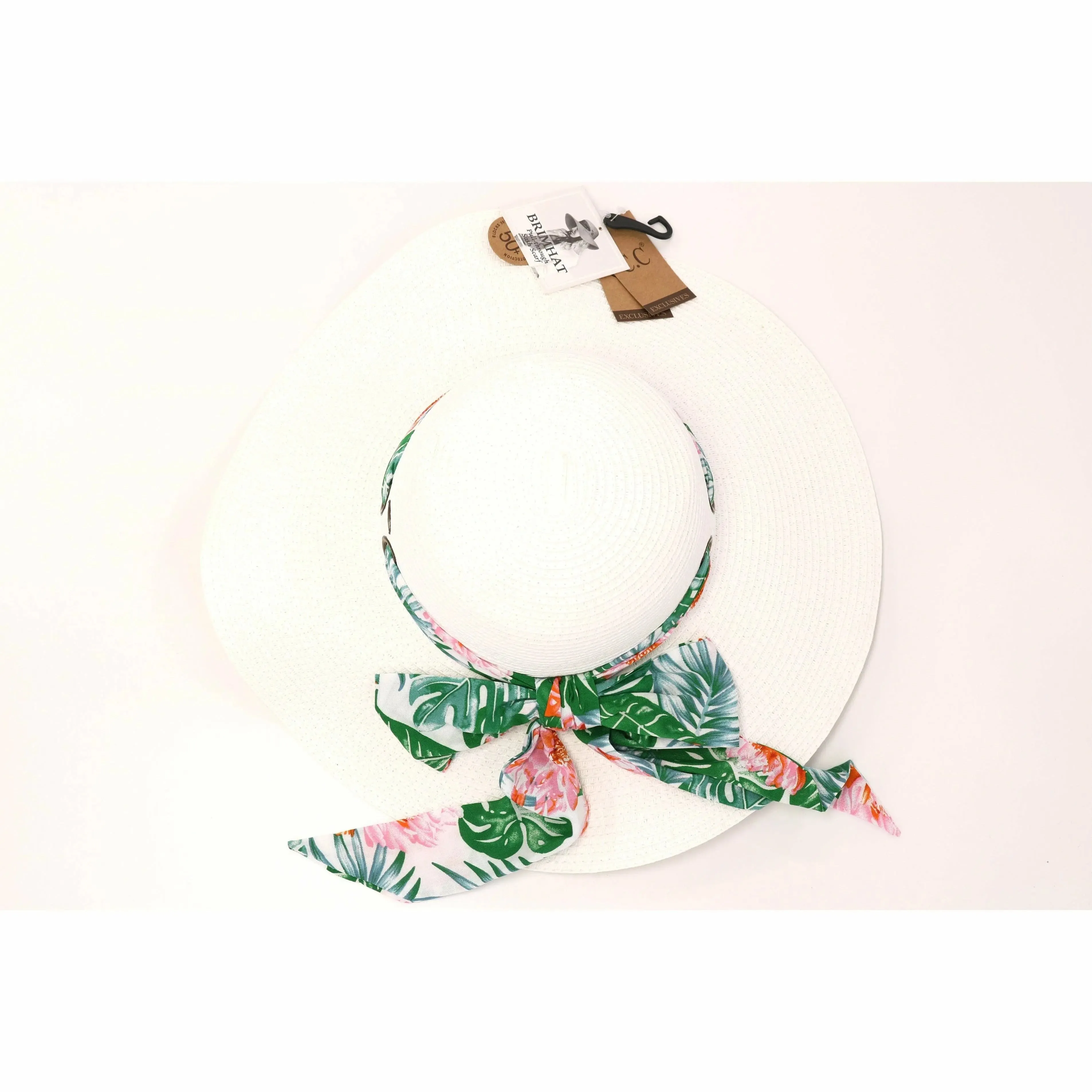 Tropical Pull Through Sash Sunhat